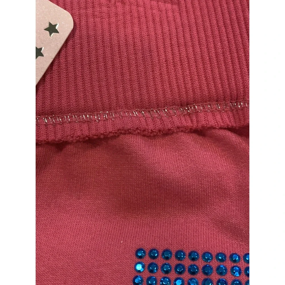 One Step Up Girls Sweatpants 6 New with Tags Love Pink Bling Sparkle Comfy Cute